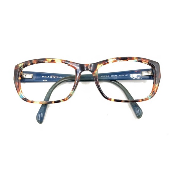 Prada VPR 18O NAG-1O1 Tortoise Brown Blue Green Eyeglasses Frames 54-18 135 - Picture 12 of 12